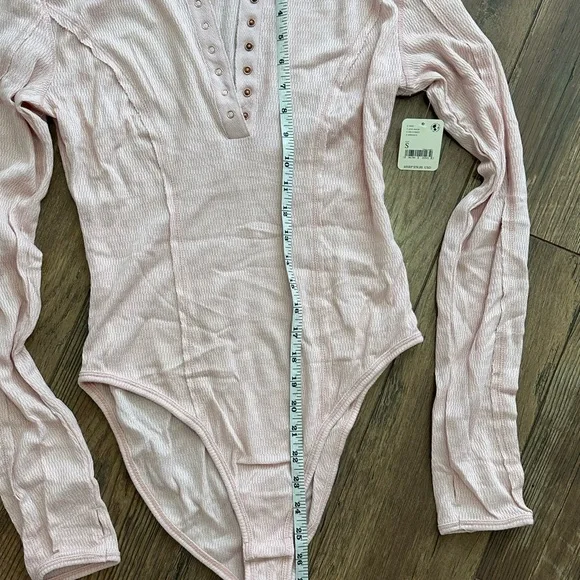 NWT Free People Sloane Body Suit Pink Nectar Size Small - Picture 6 of 7